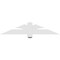 Ekena Millwork Redmond Architectural Grade PVC Gable Bracket, 48"W x 10"H x 2"D x 4"F, 5/12 Pitch GBP048X10X0204RED00 - alternate 5